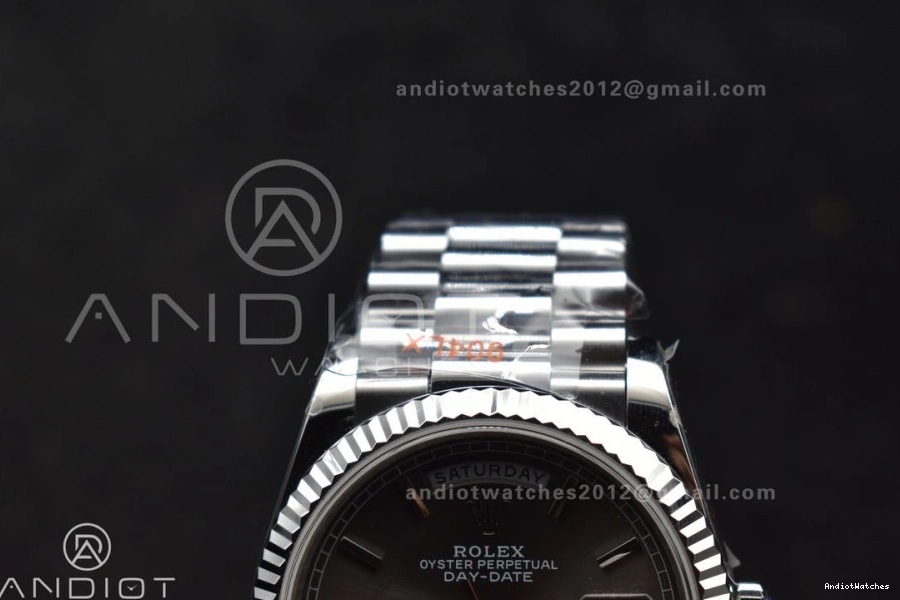 Grey (Gain Bracelet Dial vr3255 SS DayDate on 683 Steel QF Best Weight) 36 904L V5 DailyWear Edition President 0316